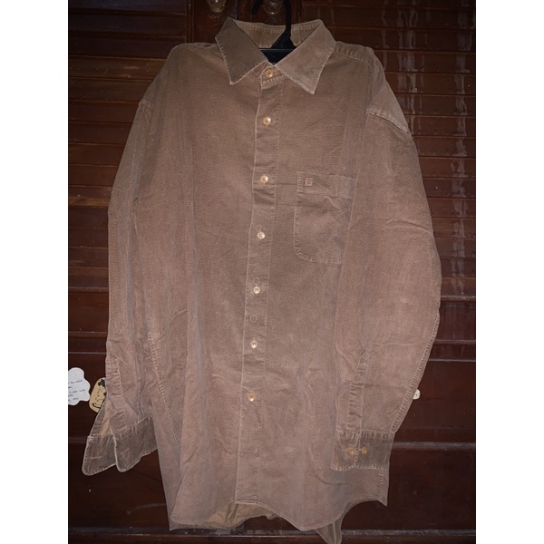 GIVENCHY KEMEJA LENGAN PANJANG WARNA COKLAT