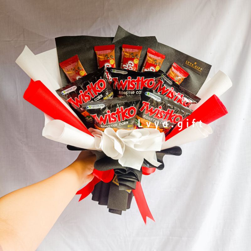 (SNACK 0053) Lvya.gift Buket snack good time mix piattos | Buket snack medium