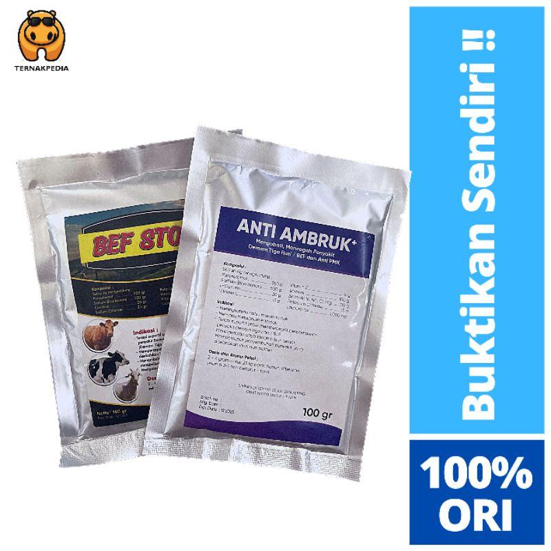 Ready Anti Ambruk 100 Gram - Suplemen Untuk Sapi Ambruk - Obat Sapi Ambruk - Suplemen Sapi - Berkual