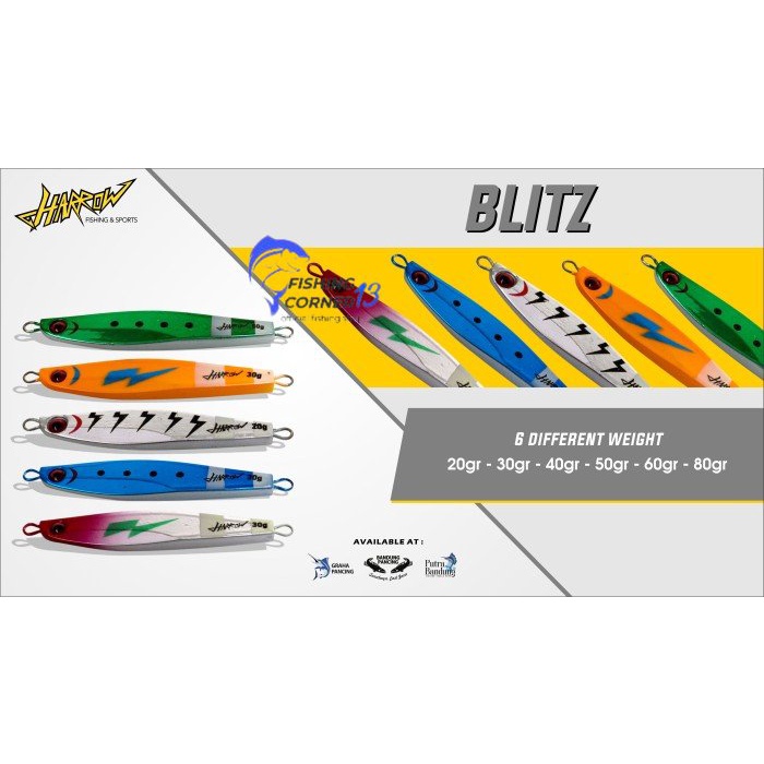 UMPAN METAL JIG HARROW BLITZ - 20g