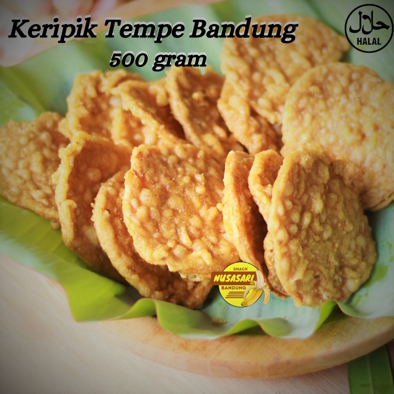 

Kripik Tempe Bandung Oleh Oleh Makanan Ringan Keripik Rasa Manis Pedas Daun Jeruk Kemasan 500gr