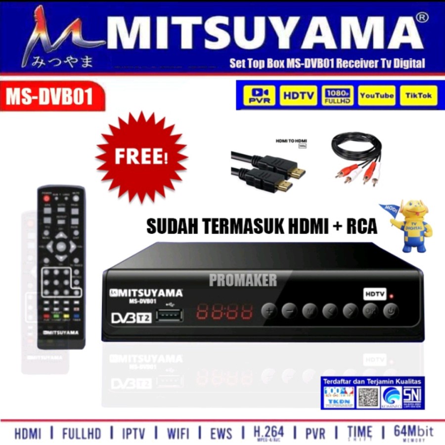 Set Top Box TV Digital Receiver STB Pengubah Saluran Analog Menjadi Saluran Digital Bisa Digunakan Untuk Semua Jenis Dan Merk TV