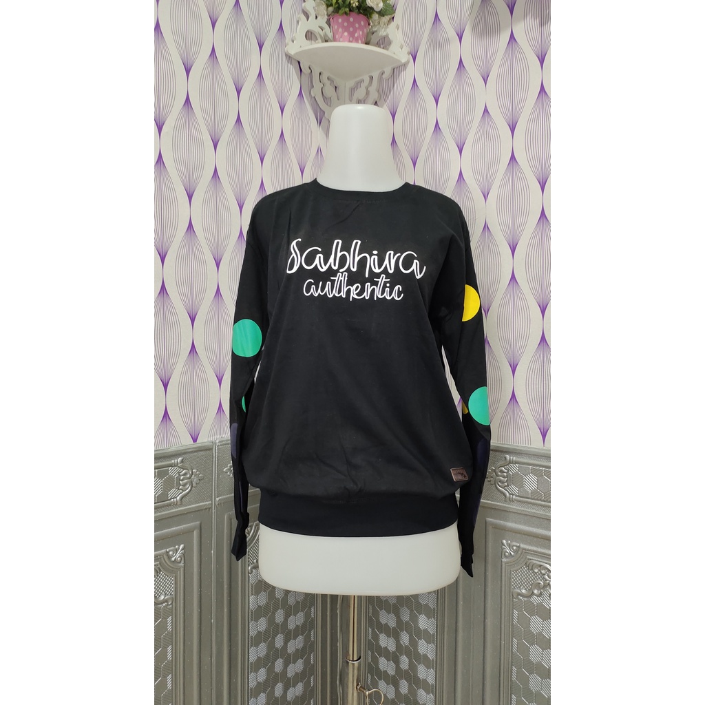 Sabhira.co Sweater Kaos Black