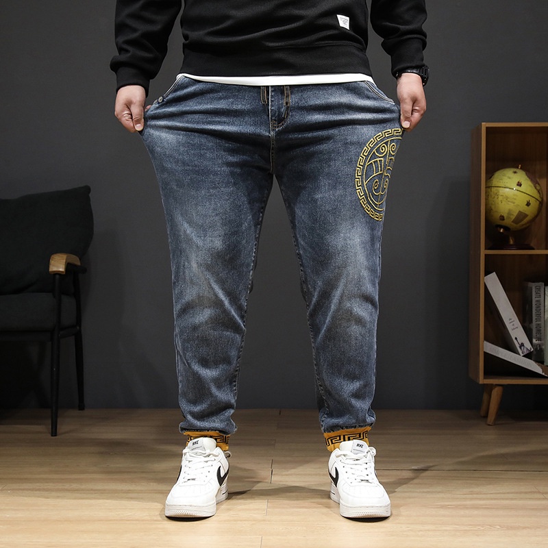 Celana Jeans Pria Lemak Sapi Pria   Peregangan Skinny Jeans Kelebihan Berat Ba Pria Kehilangan Semua