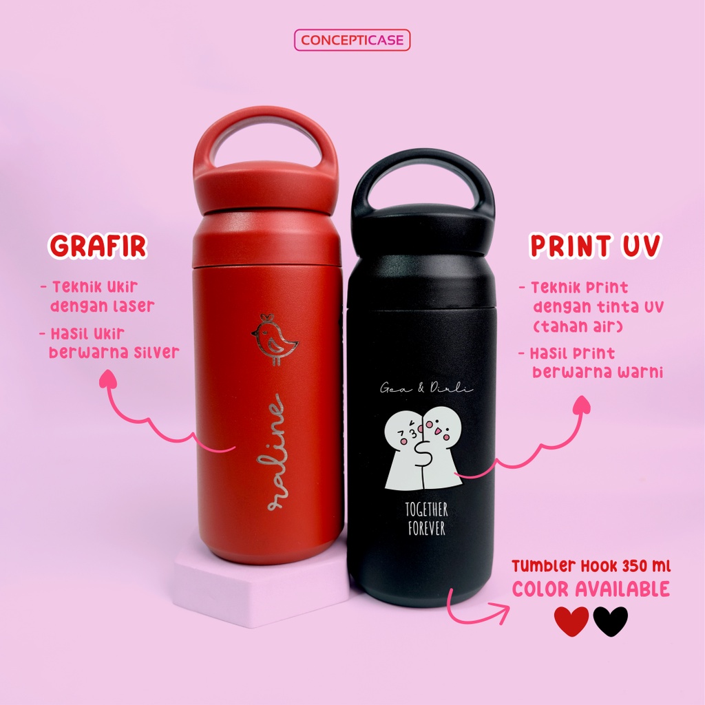 KADO VALENTINE / HAMPERS VALENTINE / GIFT BOX COUPLE / TERMOS TUMBLER HOOK