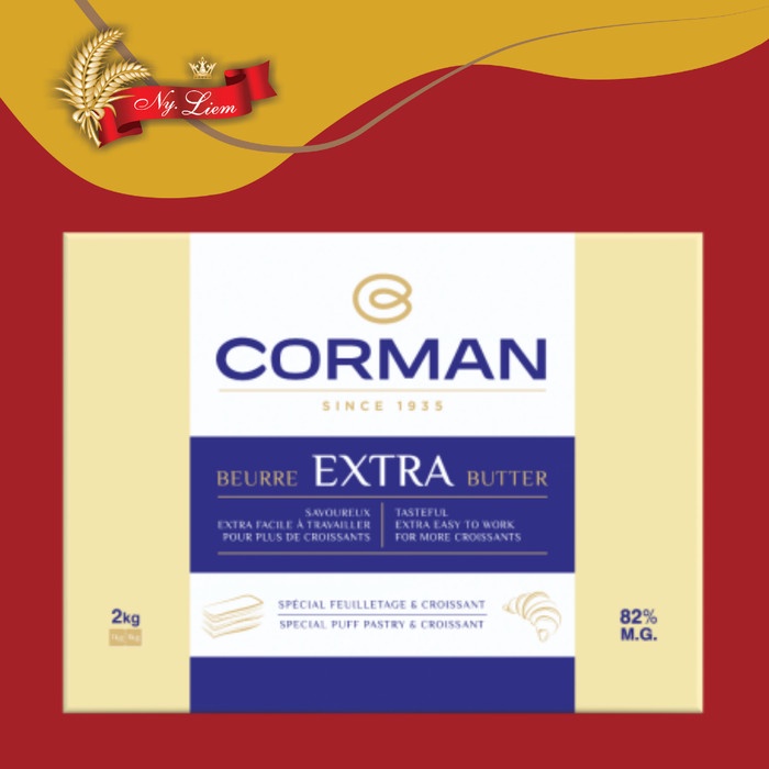 

CORMAN Extra Butter 82 % fat - Sheet / Mentega Pastry 2 kg (GOJEK)