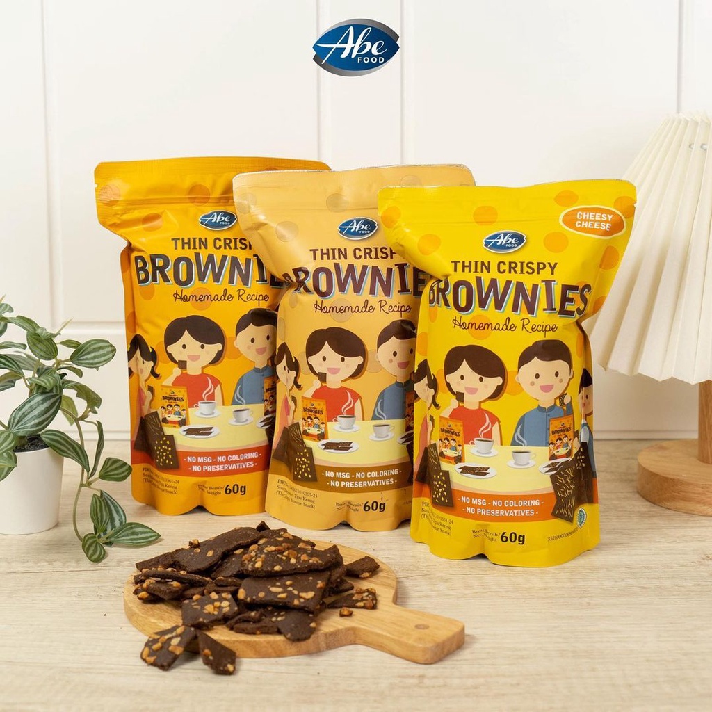 Thin Crispy Brownies Abe Food Kue Camilan Cemilan Bayi Anak Balita Coklat