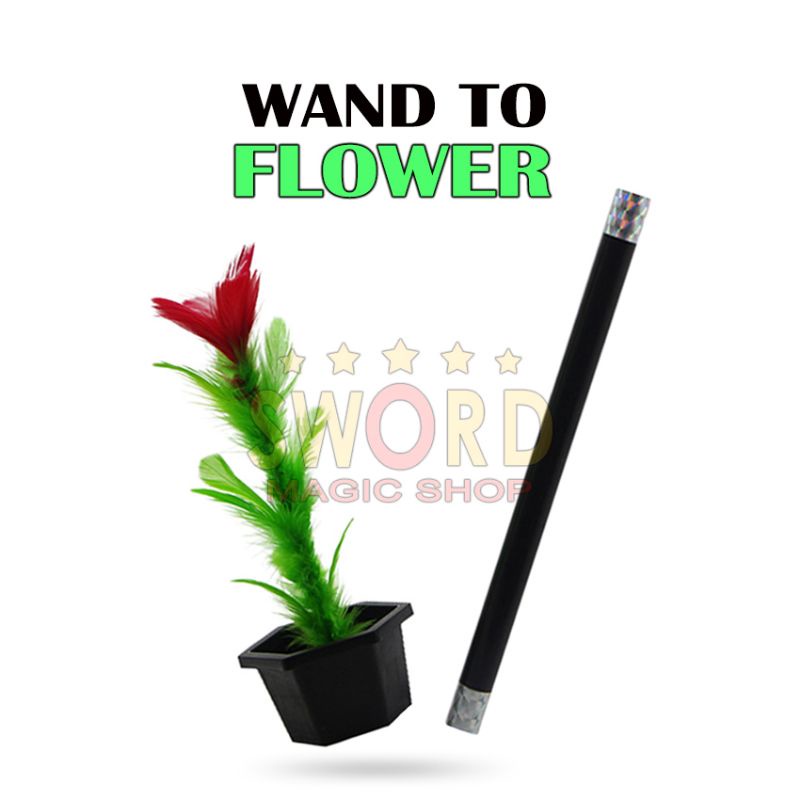 Alat Sulap Wand to Flower - Sulap Tongkat Bunga - Sulap Tongkat Keluar Bunga - Sword Magic Shop