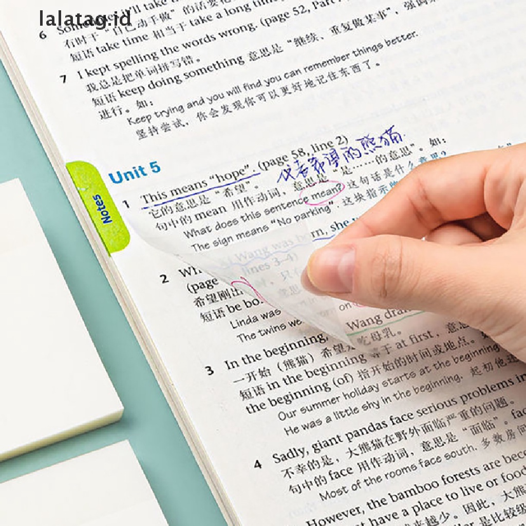 [lalatag] 50sheets Transparan Posted it Sticky Note Pads Notepads Posits Papeleria Jurnal Alat Tulis Sekolah Perlengkapan Kantor [ID]