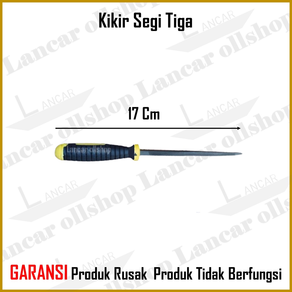 Kikir Gergaji 4 inch | Kikir gagang Karet | Alat Kikir