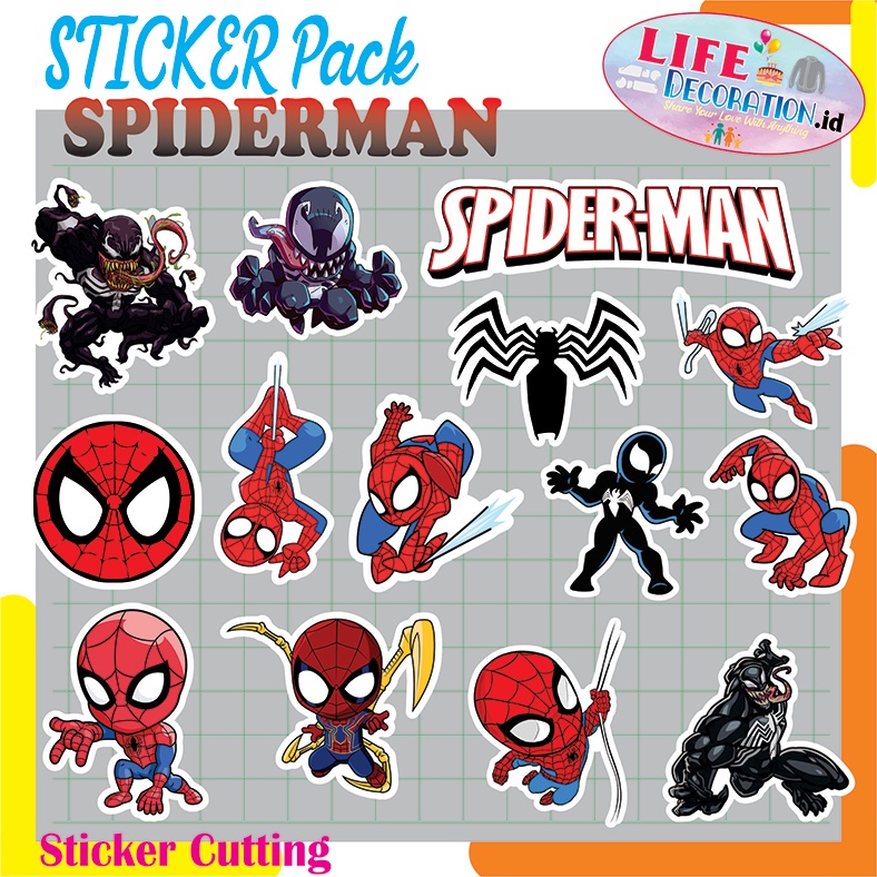

STIKER SPIDERMAN / STICKER PACK SPIDERMAN 3