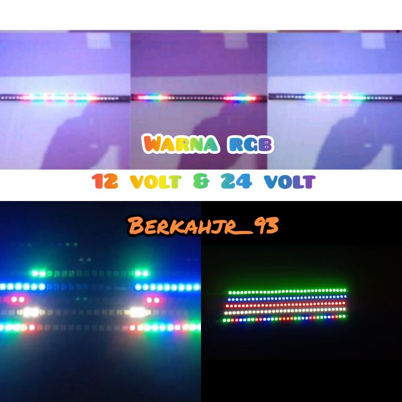 Lampu LED Strip Variasi Nyala RGB Banyak Mode 12 Volt & 24 Volt