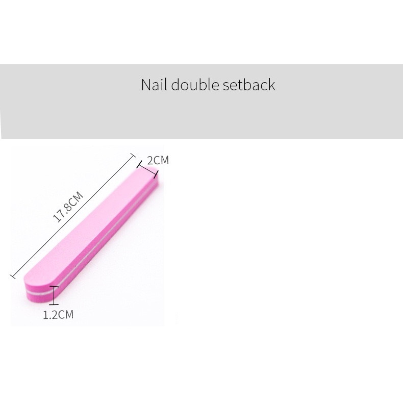 KMN Kikir Kuku 100/180 Nail File Amplas Kuku dua sisi pengkilat kuku penghalus kuku nail buffer nail art Manicure Pedicure