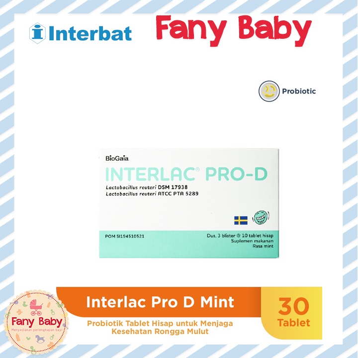 INTERLAC PRO D LOZENGES TABLET HISAP - 3 STRIP @ 10 TABLET