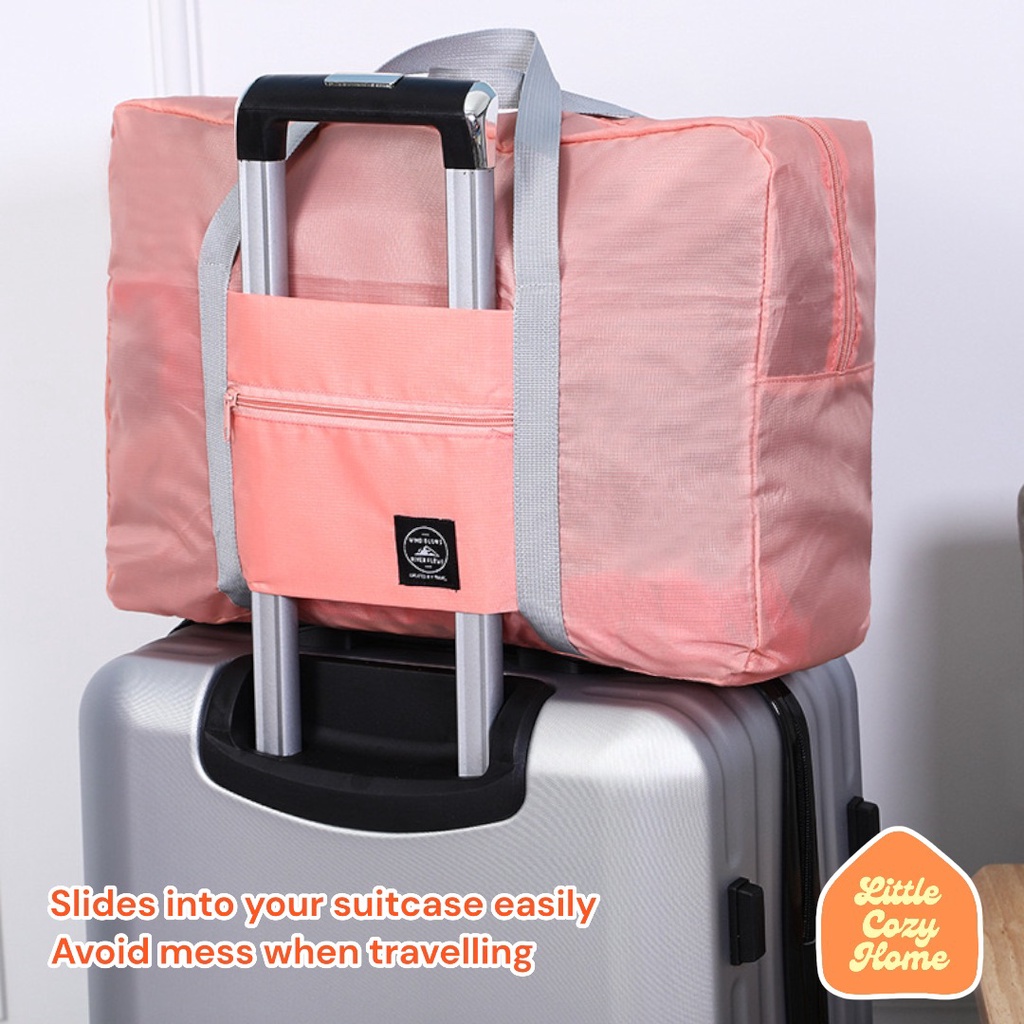 Foldable Travel Bag / Tas Lipat Korean Hand Carry / Travelling Tas Fitness / Tas Travel Besar Anti Air Jumbo / Portable Gym Bag