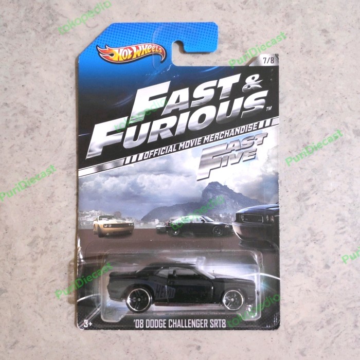 HOT WHEELS HOTWHEELS 08 DODGE CHALLENGER SRT8 FAST FIVE OFFICIAL MOVIE LV27