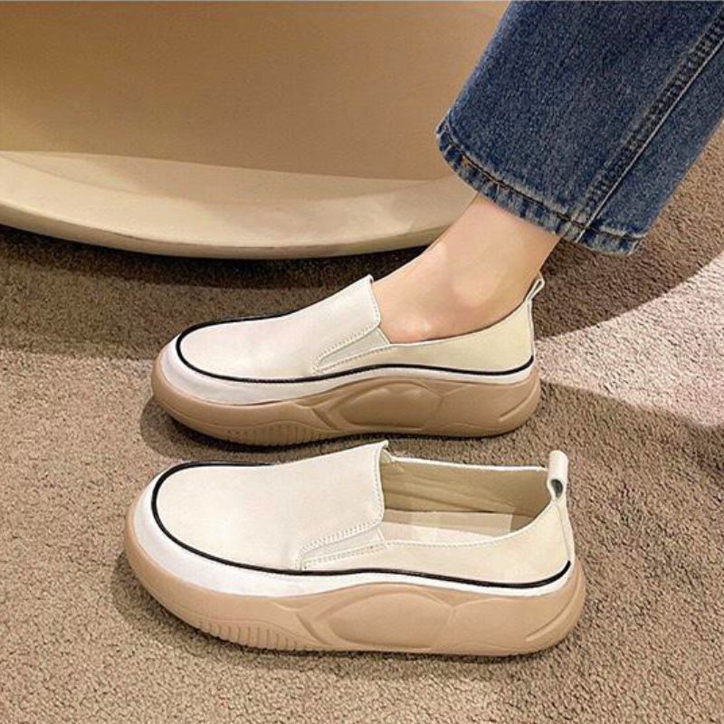 RYX - Gloss Slick Sepatu Slip On Wanita Fashion Casual / Jalan-Jalan - Ori Import