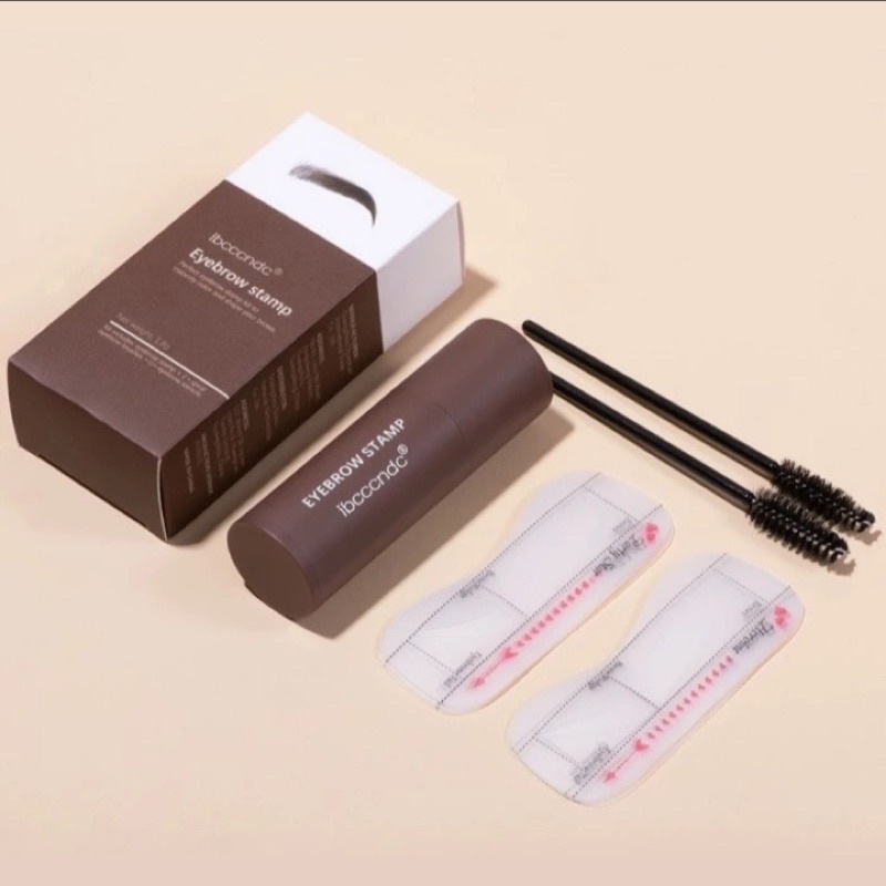 ibcccndc Eyebrow Powder Cetakan Alis Instan Eyebrow Stamp Alis Stempel Alis Waterproof dengan 10 Model alis