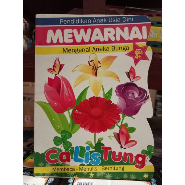 PAUD Mewarnai Mengenal Aneka Bunga Calistung