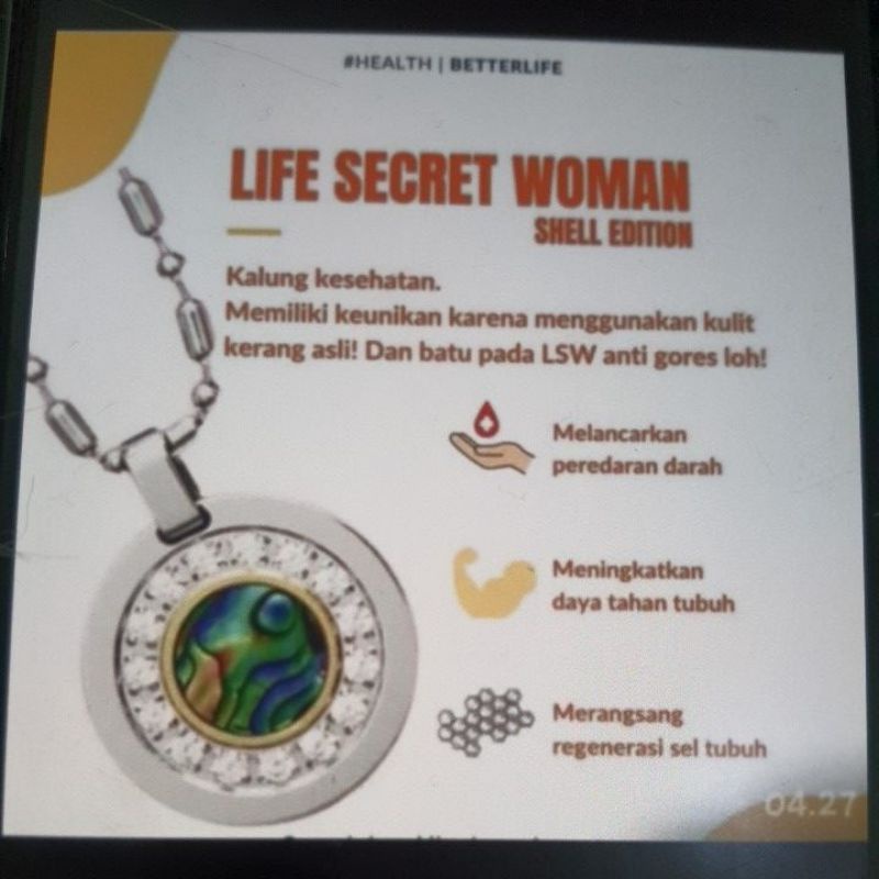 kalung kesehatan MCI Original Biocarbon