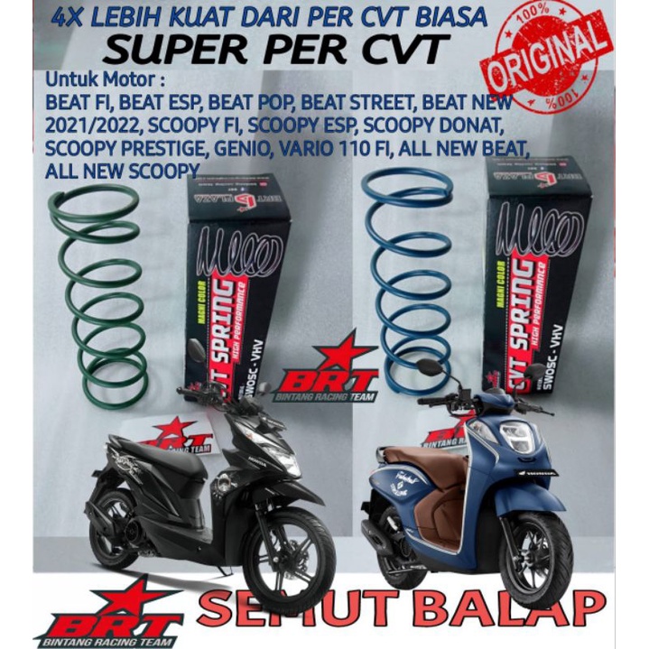 BRT RACING PER CVT BEAT FI BRT RACING CVT BEAT ESP BRT RACING PERCVT SCOOPY FI BRT RACING CVT VARIO 