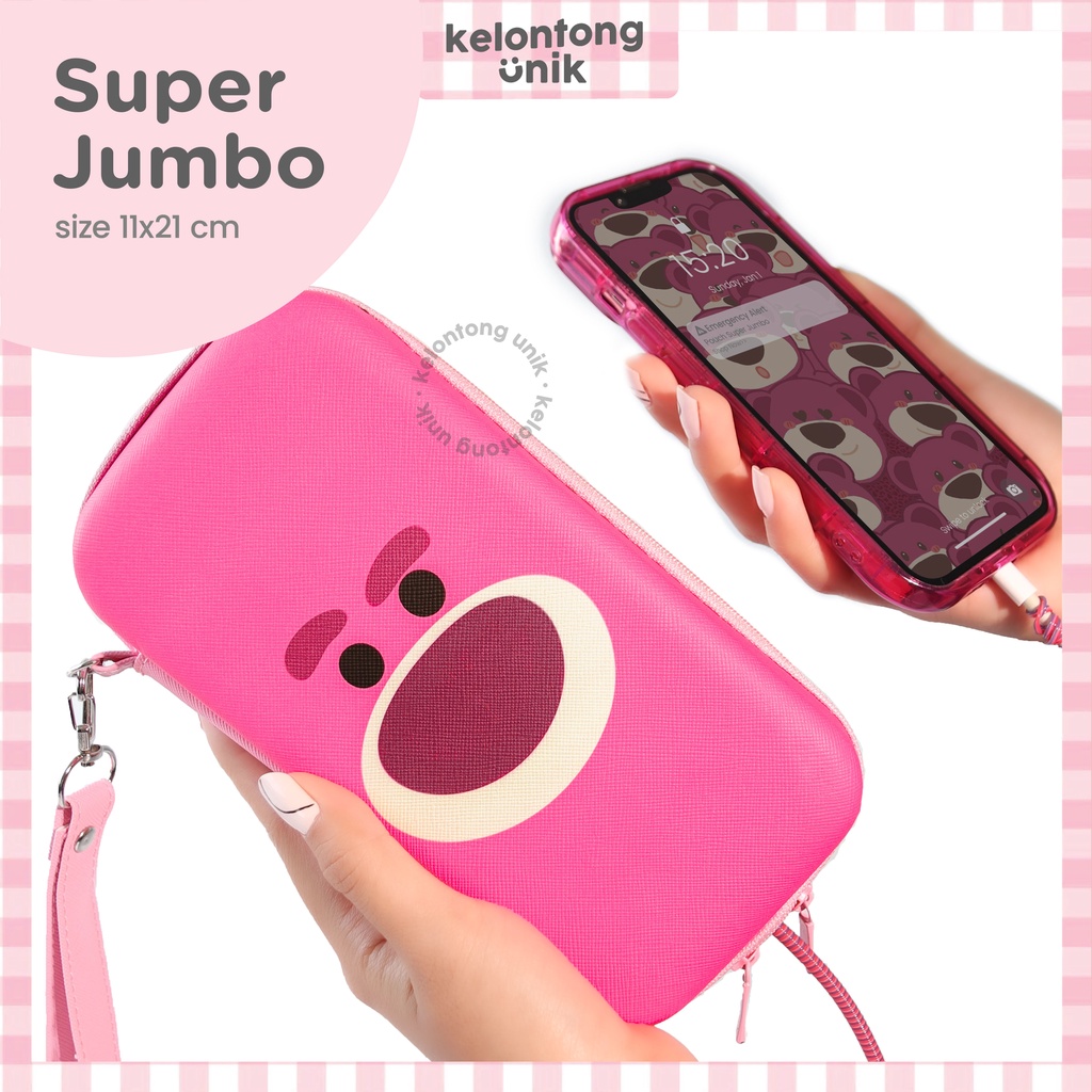 PRINTING SUPER JUMBO -  Dompet HP Kartun/ Dompet Powerbank/ Dompet Headset/ Dompet Kabel Charger