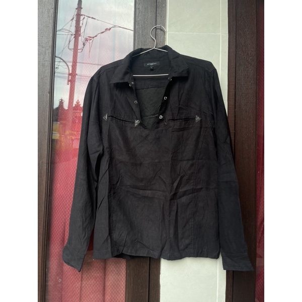 Kemeja Thin Velvet Givenchy size L preloved second bekas