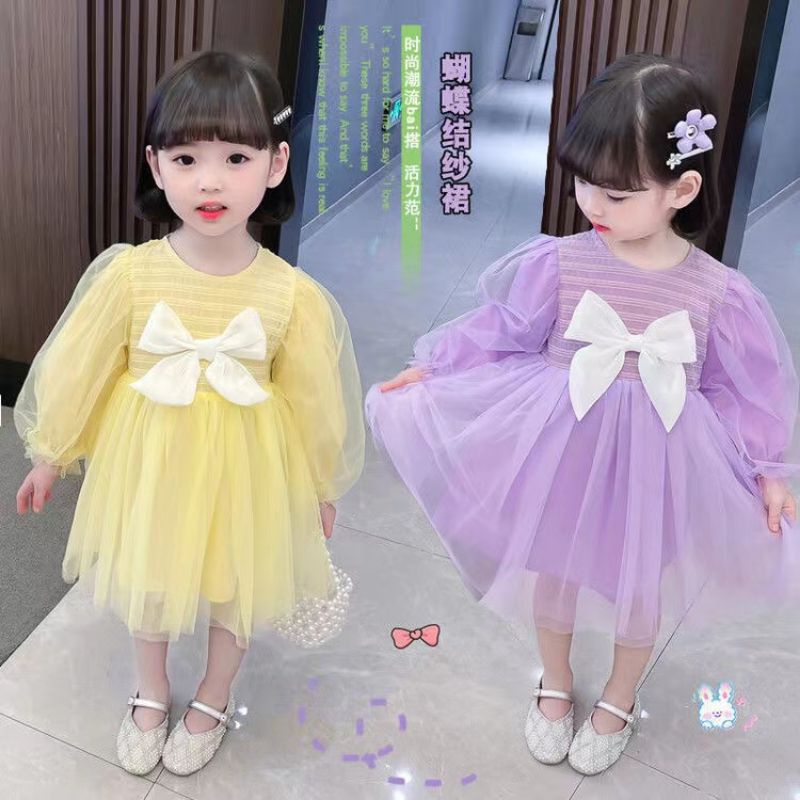 Jual DRESS KOREAN IMPORT TUTU PITA ANAK 6 BULAN 3 TAHUN Shopee