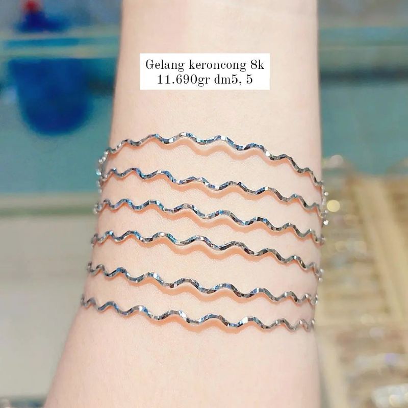 gelang emas Jakarta emas putih 8k