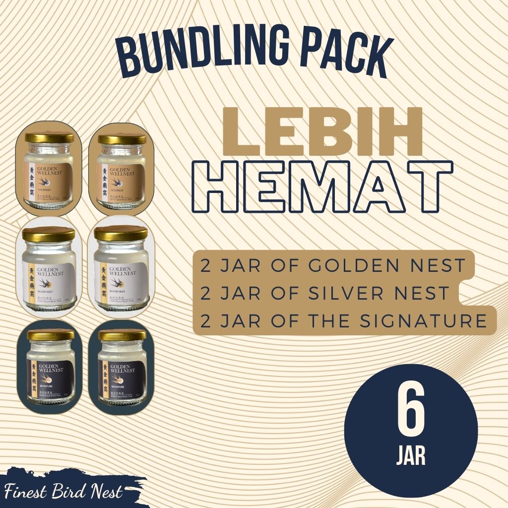 

BUNDLING PACK 6 JAR SARANG BURUNG WALET GOLDEN WELLNEST