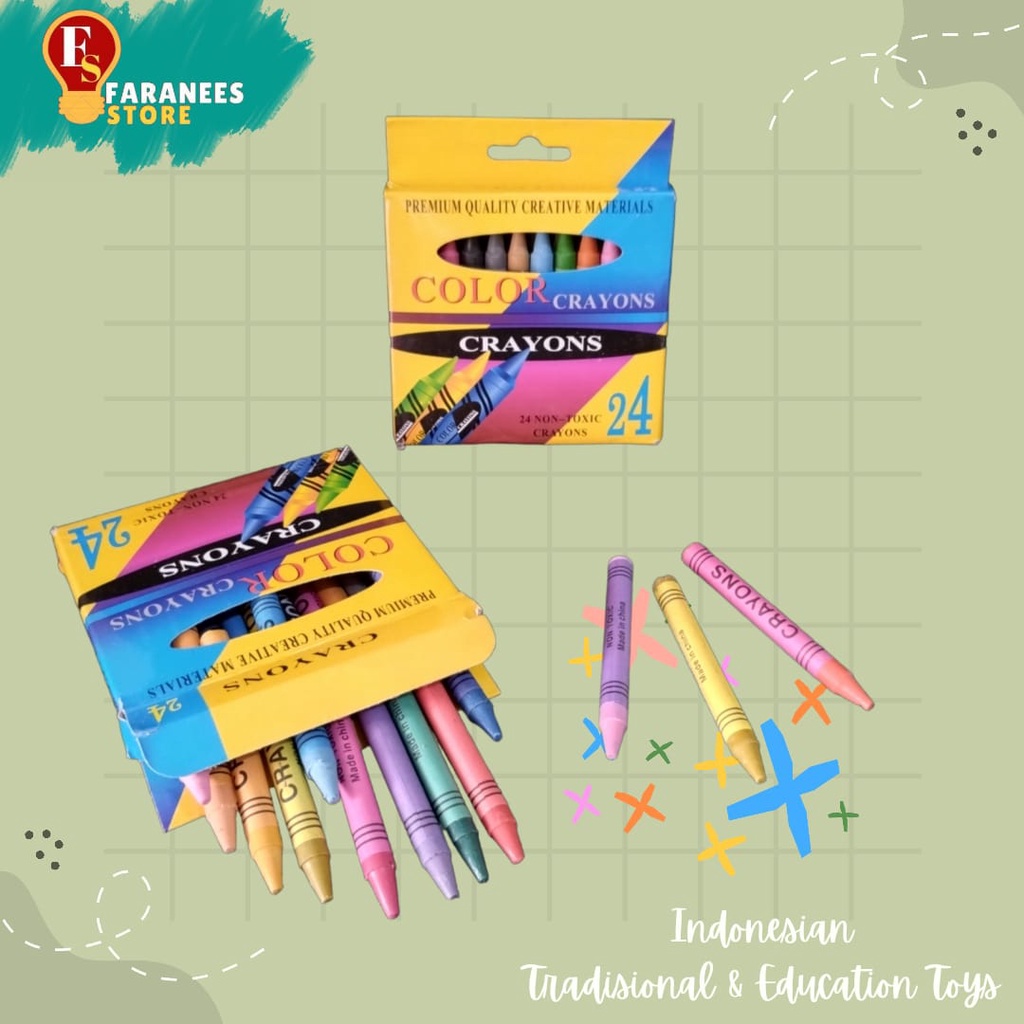 

Pensil Crayon Mewarnai isi 24 Warna
