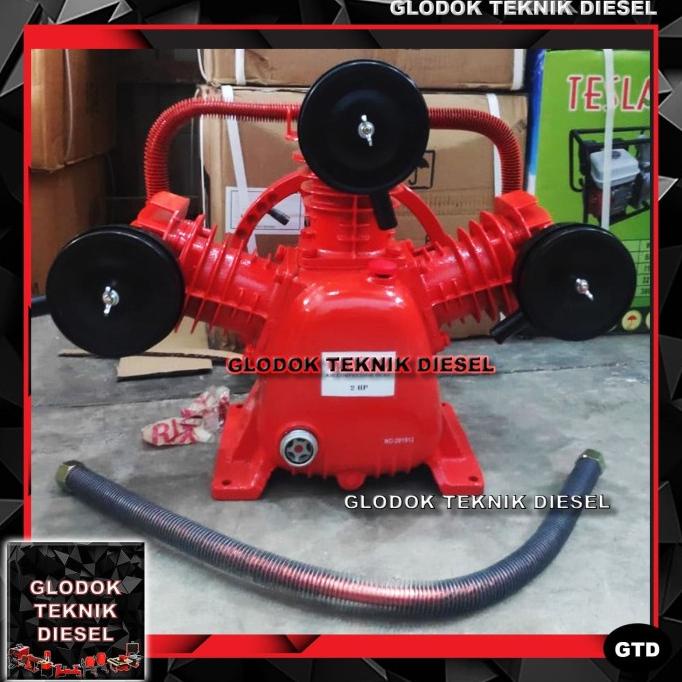 NEW SALE KEPALA KOMPRESOR 2 HP / BARE COMPRESSOR HEADPUMP AIR COMPRESSOR 2 HP DISCOUNT