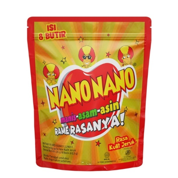 

Nano nano permen kulit jeruk 20 gr