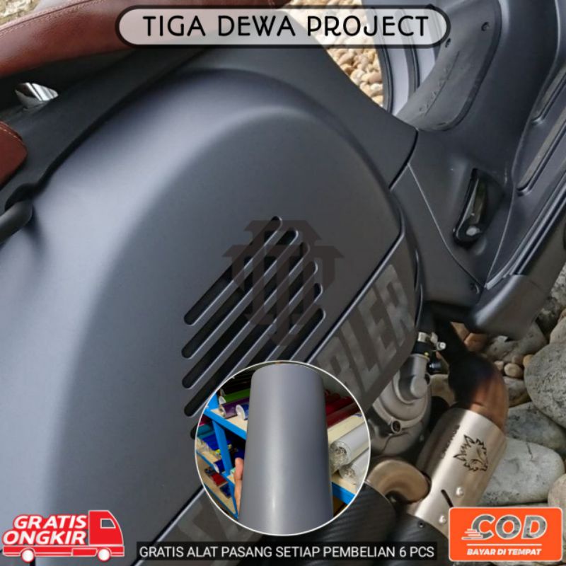 sticker skotlet motor/mobil warna ABU ABU DOFF
