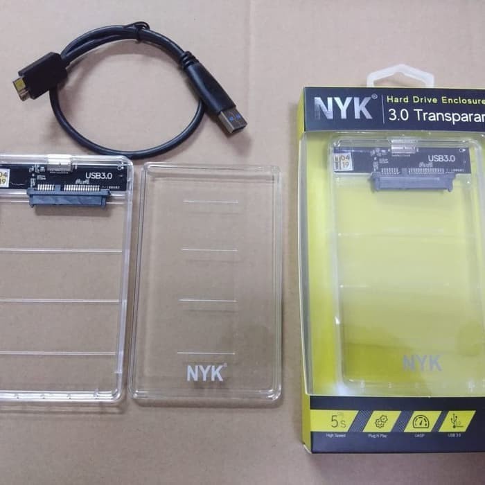 NYK Casing HD USB 3.0 Transparan - Casing harddisk LAPTOP eksternal