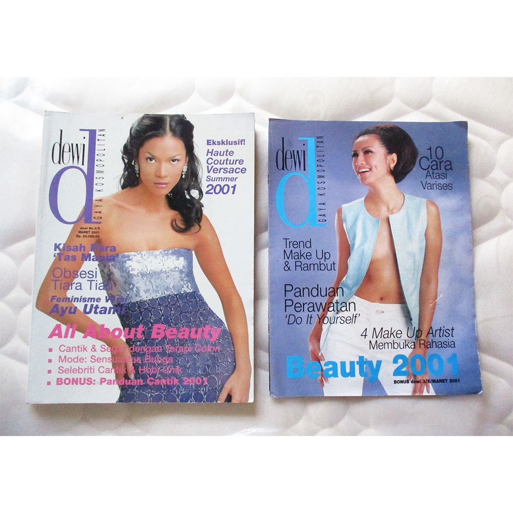 Majalah DEWI Edisi No.3/X Bulan Maret Tahun 2001 + Bonusnya | Cover Tiara | Majalah Bekas Jadul Untu