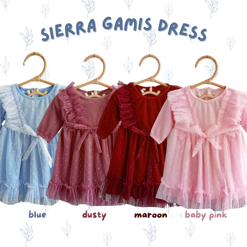 Siera GAMIS BAYI ANAK DRESS cewek perempuan dress muslim anak perempuan 1 2 3 tahun