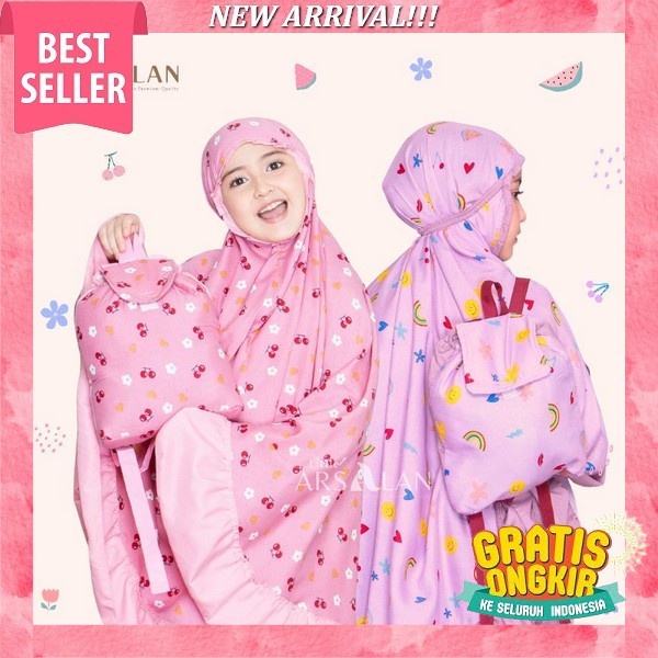 Mukena Anak Travel Model Terbaru Lebaran 2022 - Mukena Anak Perempuan Tutu Brukat Tsurayya By Labell