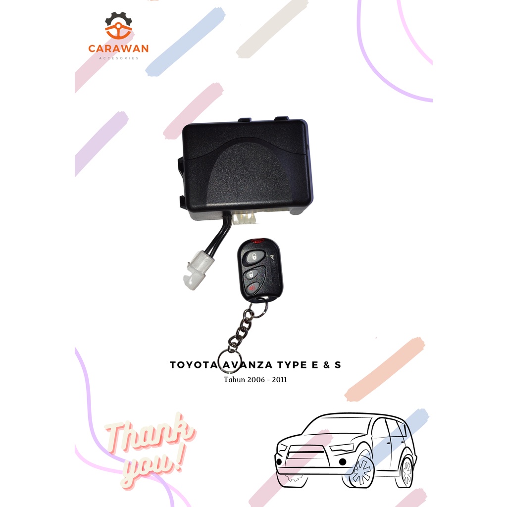 modul + remot alarm original avanza type E & S Tahun 2006-2011