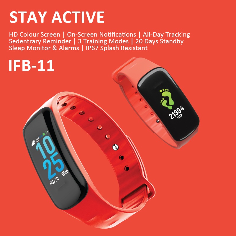 itel IFB-11-Smart band with HD Color display combination of design, durability and fitness