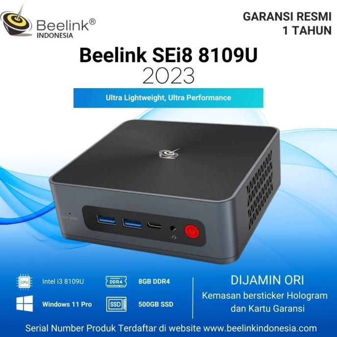 Mini PC Beelink SEi8 Intel Core i3 8109U 8/500GB SSD NVMe Windows 11