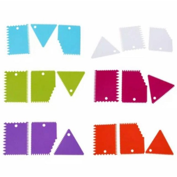 

Pemotong Adonan Gerigi Kue Roti/ Comb Scraper Gerigi 3in1