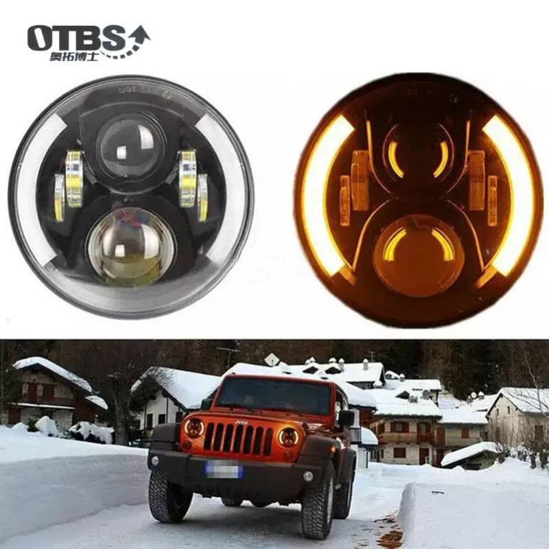 LAMPU LED DAYMAKER 7 INCH JEEP KATANA RUBICON TAFT JY CJ TJ MOTOR JIMNY