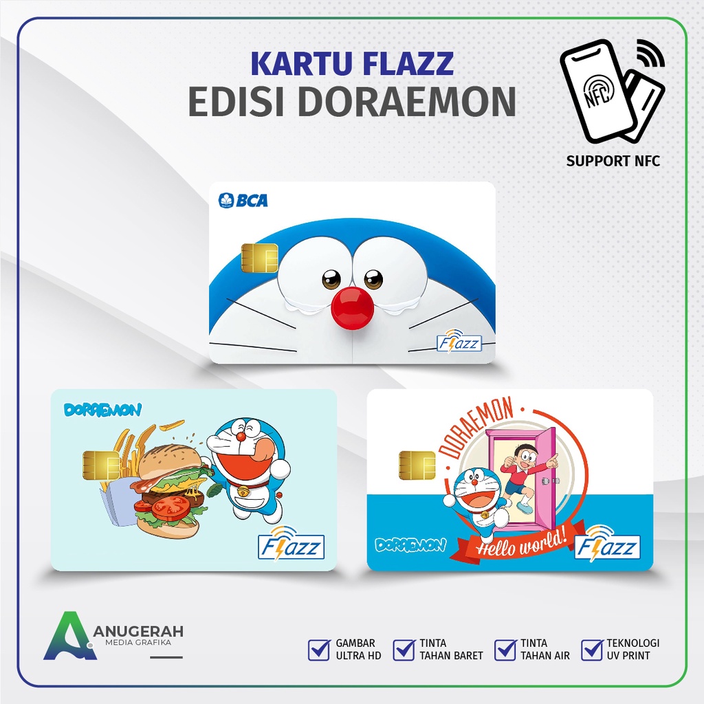 Kartu Flazz BCA Gen 2 Motif Doraemon