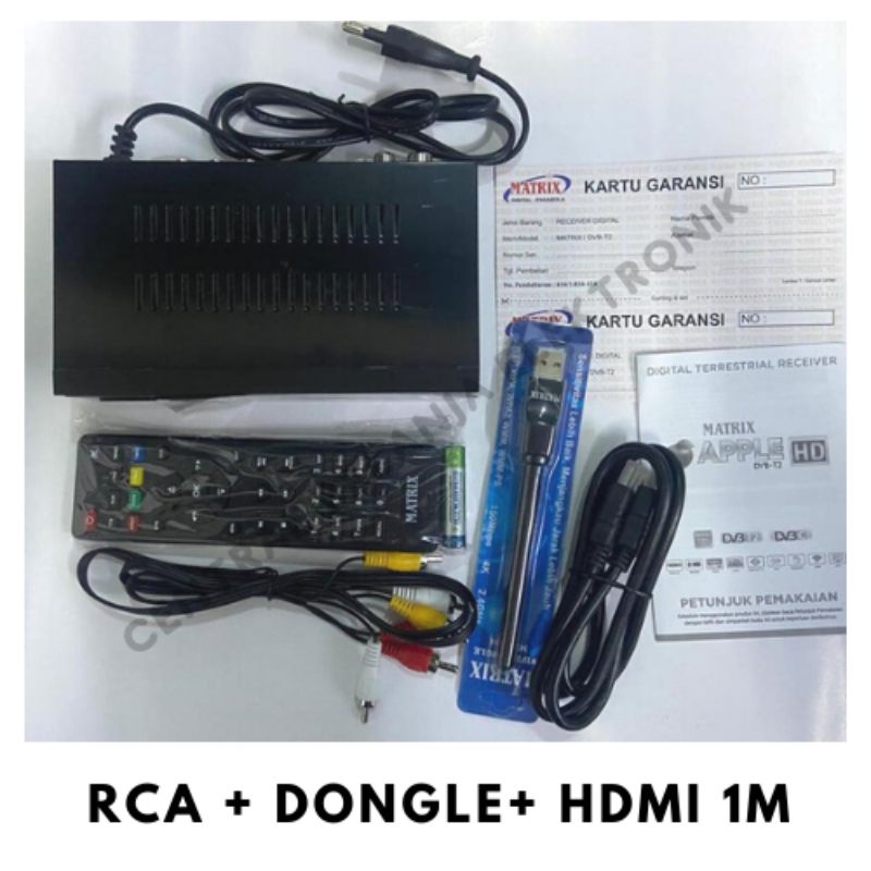 Set top box tv digital matrix / Stb Matrix Apple Merah / Stb matrix burger