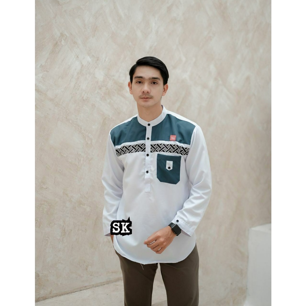 Baju Koko Dewasa Muslim Lengan Panjang Terbaru
