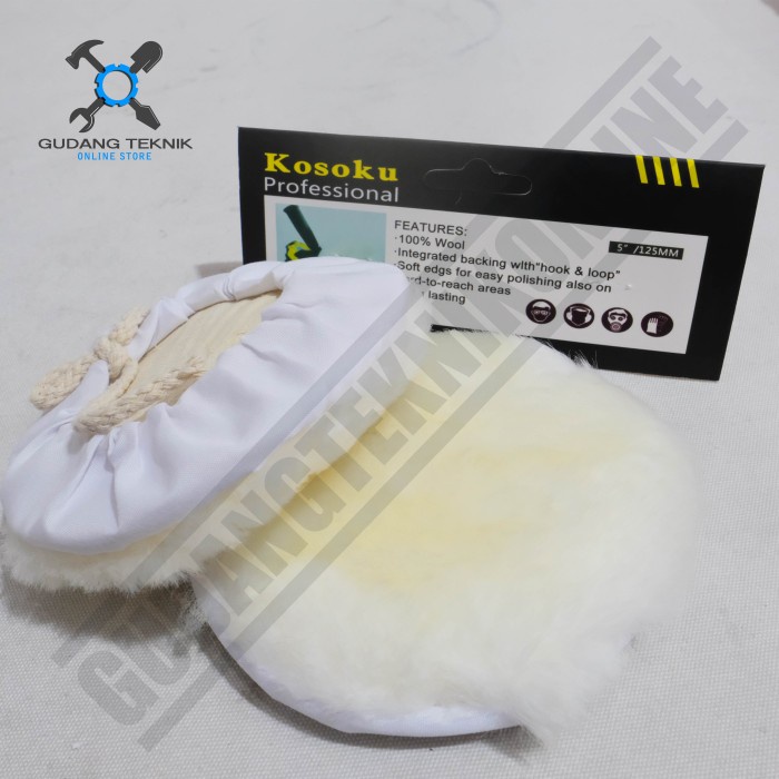 Wool Bonnet Poles 5" 7" KOSOKU / Busa Wool Poles 5 Inch 7 Inch Wool Bulu Poles Wool Bonet Polisher K