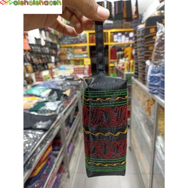 Dompet koin bordiran motif khas Aceh ukuran sedang / Dompet koin khas Aceh