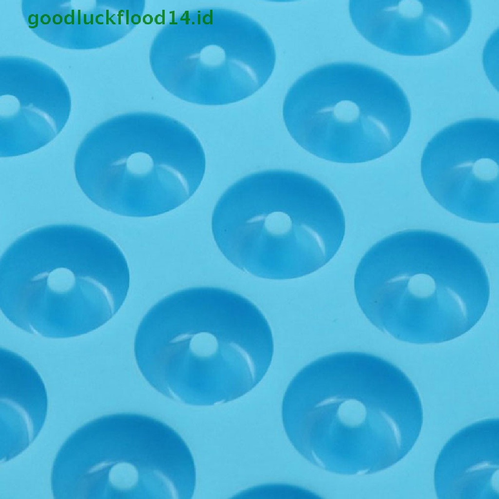 [GOOGFOUR] 48-rongga Fancy Doughnut Chocolate Pan Silicone Mold Alat Cetakan Kue [TOP]