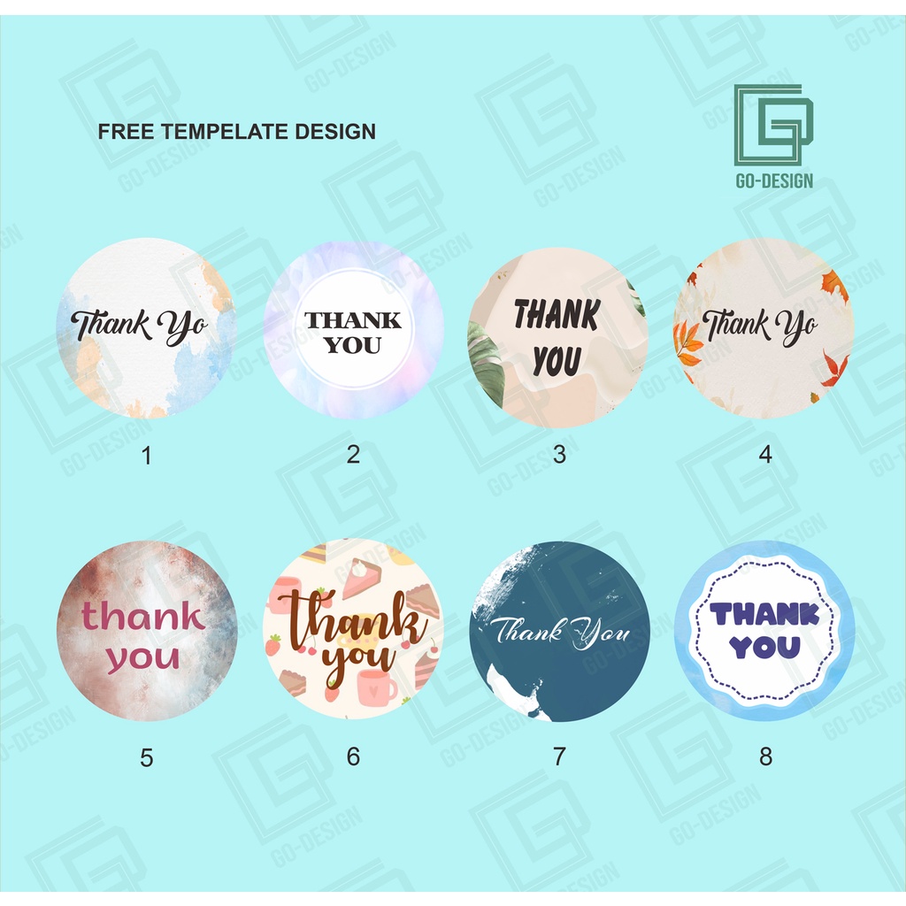 

Stiker Tulisan Thank You Untuk Segel Amplop Sticker Segel